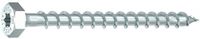 HECO TOPIX-Plus houtbouwschroef 8x60mm - zeskantkop - verzinkt - voldraad - SW-13/T-40 - 61237 (Per 100 stuks)