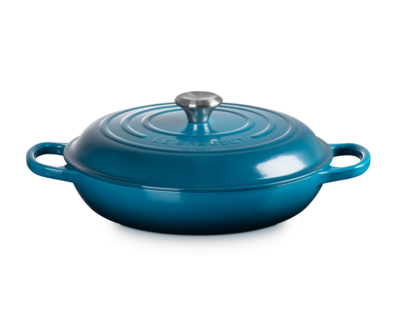 Le Creuset Braadpan Signature - Campagnard - Deep Teal - 30 cm / 3.5 liter
