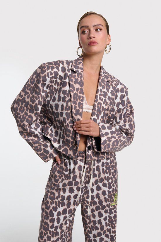 Alix the Label 2602402565 Animal cropped blazer