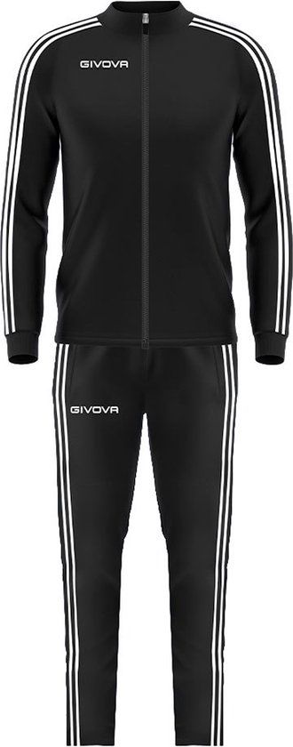 Givova Revolution Summer Trainingspak - Zwart - Maat 4XL - Heren