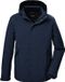 Killtec Heren Winterjas 41843 Blauw Melange Functioneel S