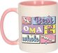 Bellatio Decorations Mok - De beste oma - Roze - 300 ml