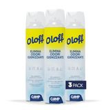 Camp Oloff Air verwijdert geurtjes desinfecterende spray voor oppervlakken, stoffen en omgevingen, onmiddellijke werking, 3 x 300 ml