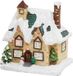 Merkloos / Sans marque Kaemingk B.V. Kerstdorp - kersthuisjes - huisje met verlichting - 9 x 11 x 12,5 cm - Polyresin - Multi