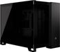 CORSAIR 2500X PC-behuizing, Micro ATX, dubbele compartimenten, gehard glas, zwart