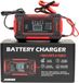 Joiride - Chargeur de batterie intelligent - 12V 6A - Chargeur de batterie de voiture - Mode hiver/été - Fonction de réparation - EMERGIX