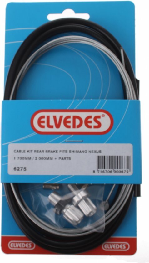 Elvedes Remkabelset Achter 6275 Shimano 1700/2000 Mm Zwart