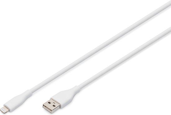 Digitus Lightning-kabel 2 m Wit
