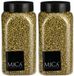 Mica Decorations decoratie stenen/granulaat - 3 stuks - 650ml - goud