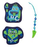 DerDieDas Wisselknoppen 3 TLG. Monster, Neon Monster, Wisselknoppen, 3-delig.
