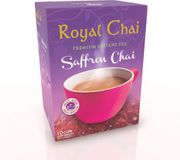 Royal Chai Saffraan - gezoete chai thee met 10 serveerzakjes - 4 doosjes