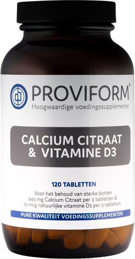 Proviform Calcium Citraat & D3 - 120 Tabletten