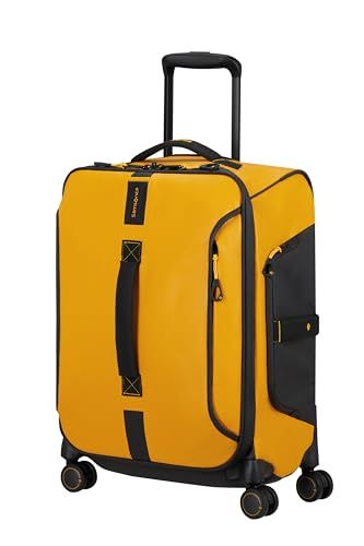 Samsonite Paradiver Light - Handbagage Koffer 55 x 40 x 23 cm, Zachte Cabinekoffer voor EasyJet, Wizz Air & de meeste luchtvaartmaatschappijen, 48L, Geel (Yellow)