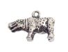 INNSPIRO NICE CHARMS nijlpaard hanger van metaal, 21 x 14 mm, 25 stuks