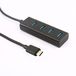 APM USB 3.0-hub – type C / 4 USB-A – zwart