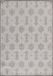 Tapis d'extérieur résistant aux intempéries, rectangulaire, gris, dimensions 240x340 cm, idéal pour le camping, le jardin ou l'intérieur, design géométrique