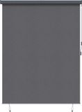 vidaXL Rolgordijn Antracietkleurig 200 x 250 cm Stof en Aluminium