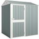 Abris de jardin métalliques - Abri de jardin de 3,5 m² - Verrouillable - Étanche - Ventilation de toit - 209 x 177 x 236 cm - Vert militaire