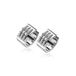 Zinzi Mart Visser by ZINZI zilveren oorringen met luxe scharniersluiting 17 x 9mm, drie banen bezet met witte zirconia's MVO18