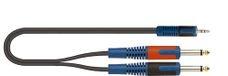 Roksolid Audiokabel met mono-jackplug 2 x 6,3 mm op 1 x 3,5 mm, 5 m