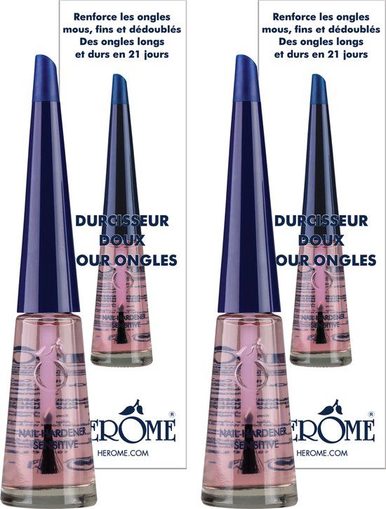Herome 2-Pack Nagelverharder en Base Coat - Nail Hardener Sensitive - 2 x 10ml