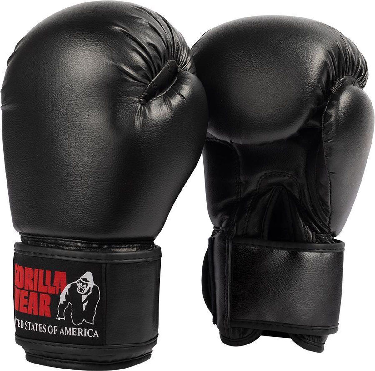 Gorilla Wear Mosby Bokshandschoenen - Zwart - Leer