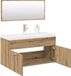 Maison Exclusive - Ensemble de meubles de salle de bains 3 pièces en bois d'ingénierie « Chêne Artisan »