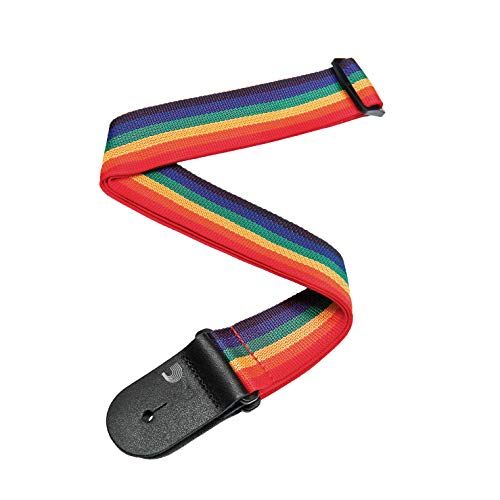 D'Addario Accessoires Gitaarband - Regenboog