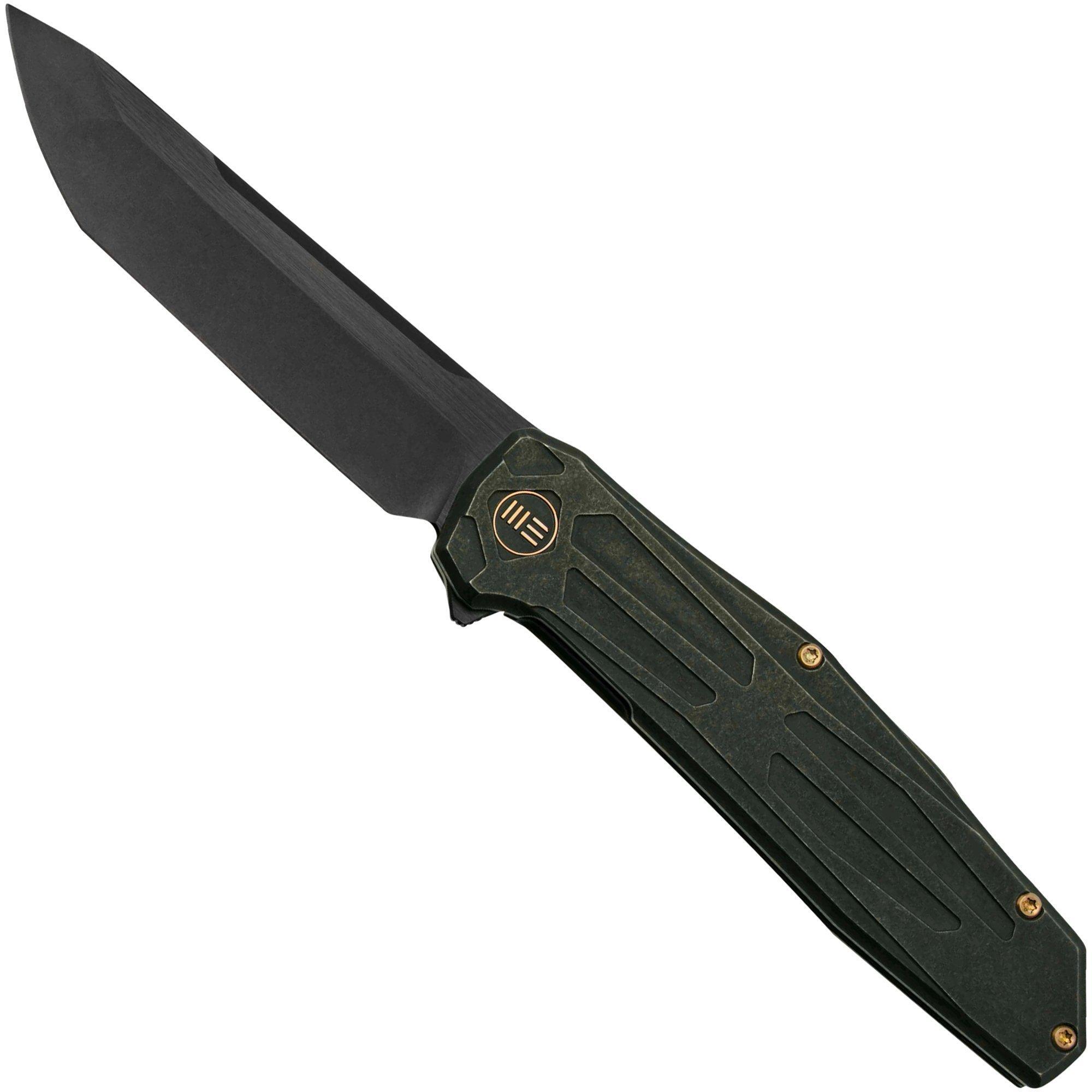 WE Knife Shadowfire WE22035-1 Black Titanium, Blackwashed, zakmes Rafal Brzeski design