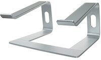 honju Laptopstandaard voor ergonomisch werken [Laptoplift voor bureau, Stevig aluminium, Notebook / MacBook Pro / MacBook Air standaard] zilver
