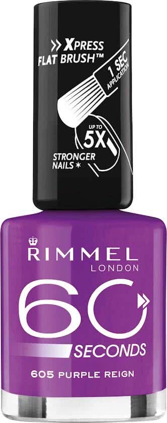 Rimmel London Rimmel 60 seconds finish nailpolish - 605 Purple Reign - Nailpolish