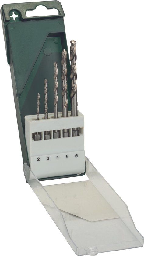Bosch 5-delige metaalborenset - HSS-G met zeskantschacht