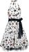 Rock Rebel by EMP Witte midi-jurk met sweetheart-halslijn en rits - Dames - M