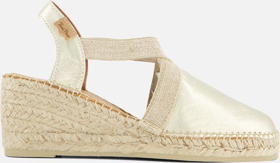 Toni Pons Tossa Espadrilles goud Textiel - Dames - Maat 40