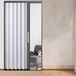Porte pliante - Porte accordéon intérieure - Gain de place - Panneau en aluminium étanche - 70x220 cm - Blanc