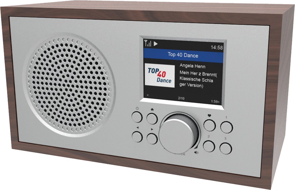 Denver IR135 Radio WiFi Bluetooth Slaap timer Duale wekker Werkt op accu