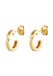 Elli DIAMONDS Oorbellen Dames Creool met diamant (0,03 ct.) in 585 geelgoud, facetgeslepen, Diamant