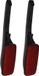 Koopman International Brosse à vêtements - 2x - Noir/Rouge - Pliable - 33 cm
