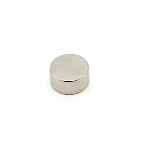FIRST4MAGNETS Neodymium Magnet - 20mm x 10mm - Round - Silver - 12.1kg Pull