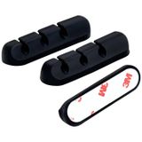 TRU COMPONENTS TRU COMPONENTS T24CA080 Kabelhouder Zelfklevend TC-12888592 Bundel-Ø (bereik) 6 mm (max) Zwart 3 stuk(s)