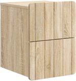 vidaXL Muurbevestigde Nachttafel Sonoma Eiken 33 x 34,5 x 43 cm