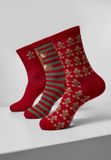 Urban Classics Christmas Gingerbread Lurex 3Pack Sokken Multicolours 39-42