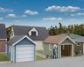 Walthers Cornerstone 933-3796 enkele auto garages (2) kit