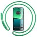Tumundosmartphone Transparante beschermhoes voor Xiaomi 13 5G met watergroen koord