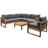 AVH-Collectie Dubai hoek loungeset 3 delig teak