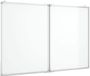 vidaXL Whiteboard magnetisch inklapbaar 100x80x1,7 cm aluminium