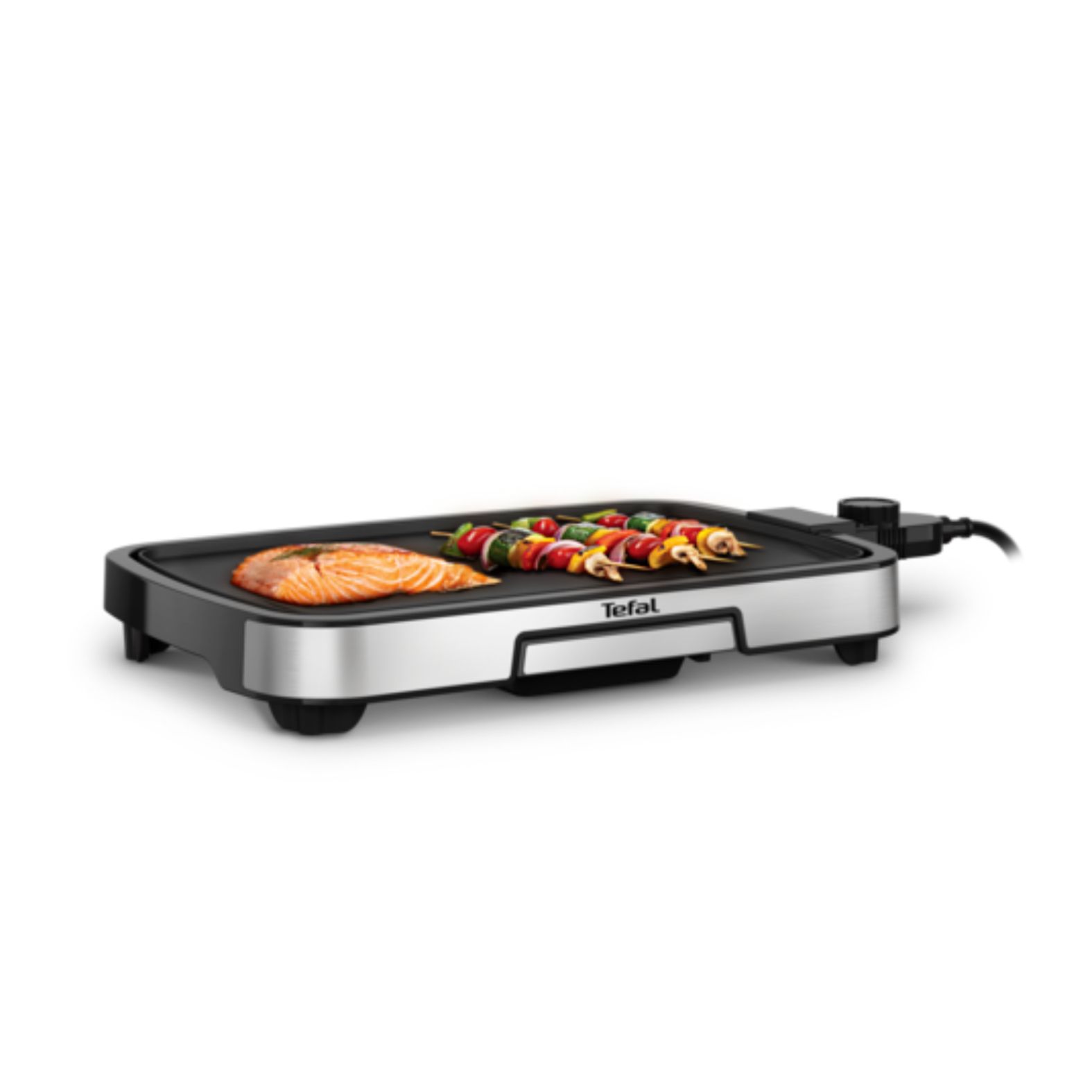 Tefal CB630D Plancha Inox - Elektrische plancha - Zwart met rvs