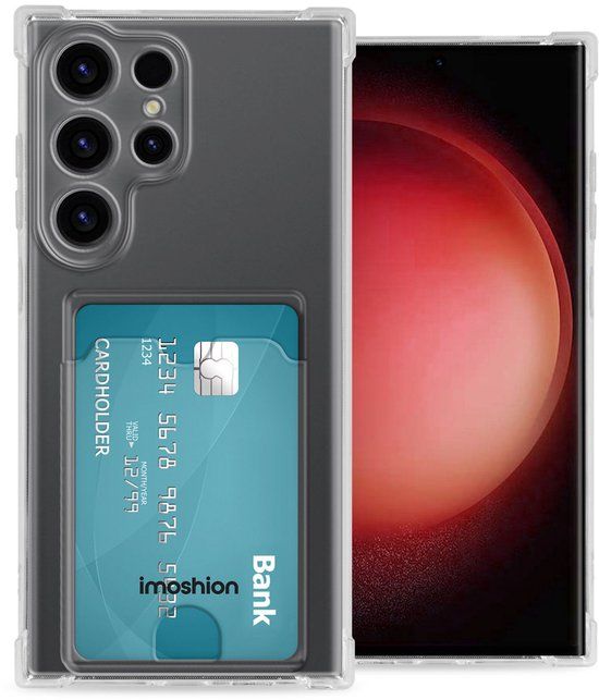 iMoshion Hoesje Samsung Galaxy S24 Ultra - Softcase Backcover met pasjeshouder - Transparant
