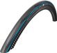 Schwalbe One V-Guard Zwart/Blauw Buitenband 700X25C 25-622 Vouwband
