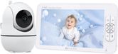 Qualista Babyfoon Monitor Pro - Babyfoon met camera - HD 7 inch groot scherm - ultrahelden nachtlicht - op afstand beweegbaar